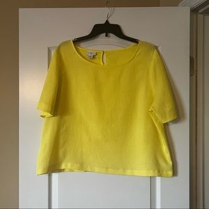 Beautiful cropped yellow blouse